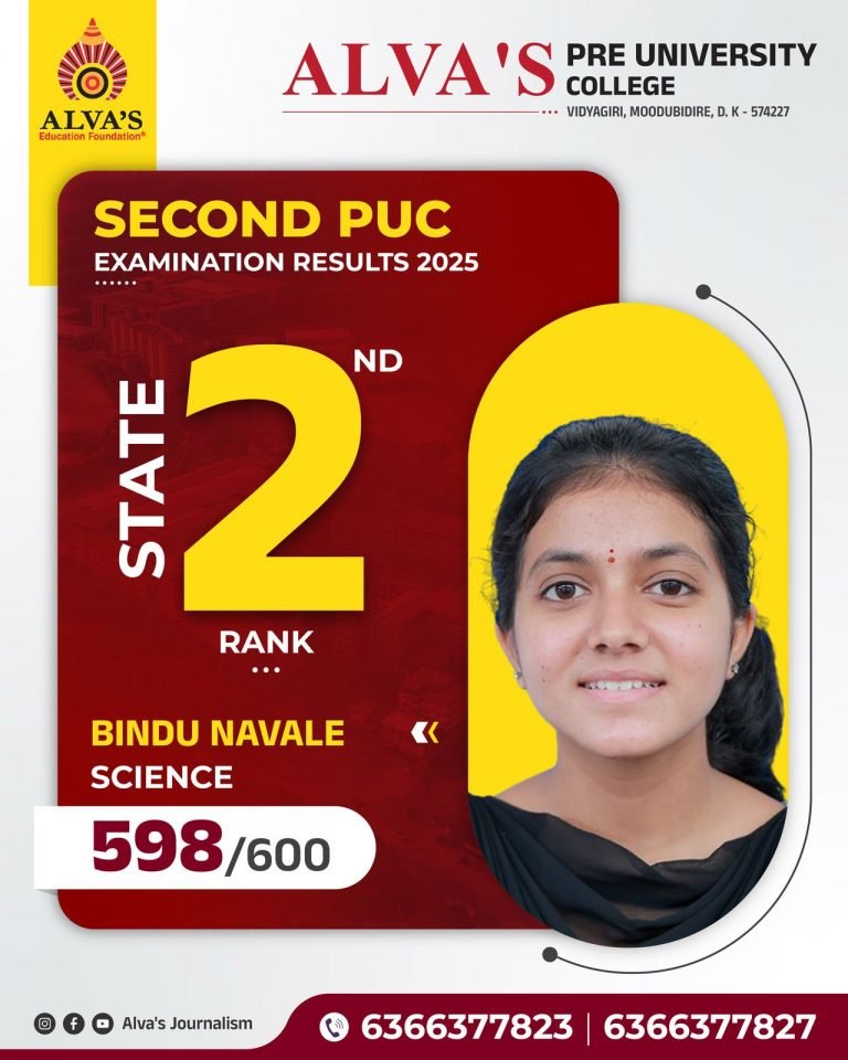 Alvas-PU-College-State-2th-Rank-science-division